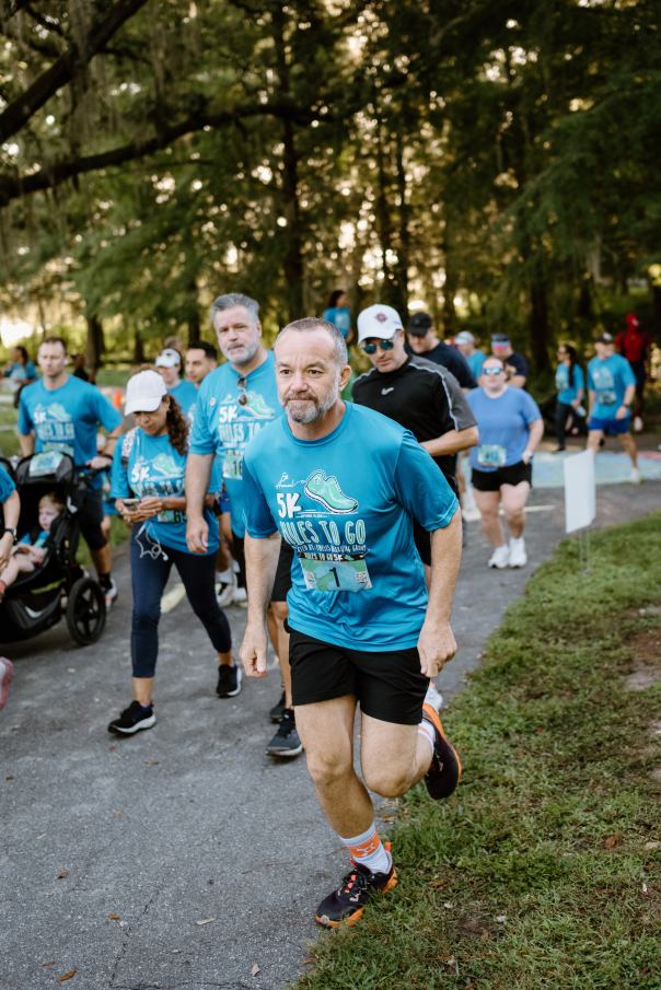 running at the start of the 5k